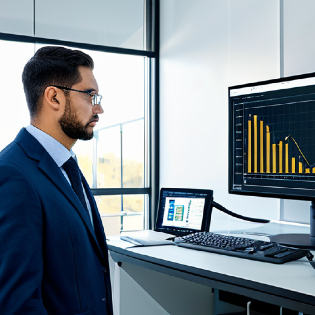 **

A bright and modern construction material testing laboratory filled with advanced, automated equipment. A fully clothed engineer in professional attire is analyzing data displayed on a large monitor. The scene emphasizes data-driven analysis with charts and graphs visible in the background. Safe for work, appropriate content, perfect anatomy, natural proportions, professional, family-friendly, fully clothed, high quality image.

**