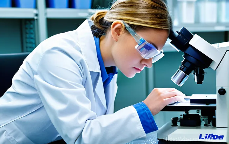 건설재료시험기사 필기시험 주요 과목 정리 - **Prompt 1: Focused Engineer in a Modern Materials Lab**
    "A female construction materials testin...