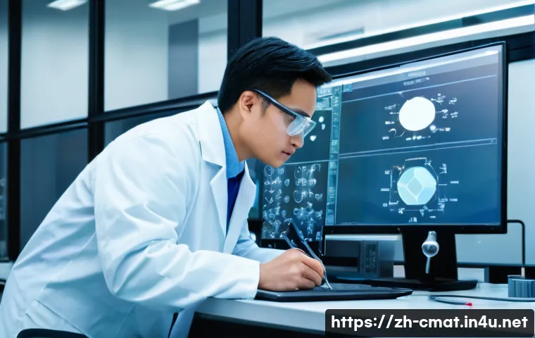 건설재료시험기사의 자격증 활용 방안 - A professional building materials testing engineer in a modern laboratory environment, wearing safet...