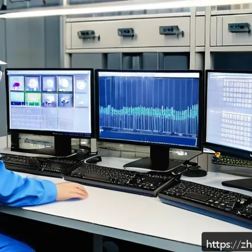 건설재료시험기사의 멘토링 프로그램 - A professional construction materials testing laboratory scene showing engineers in safety helmets a...